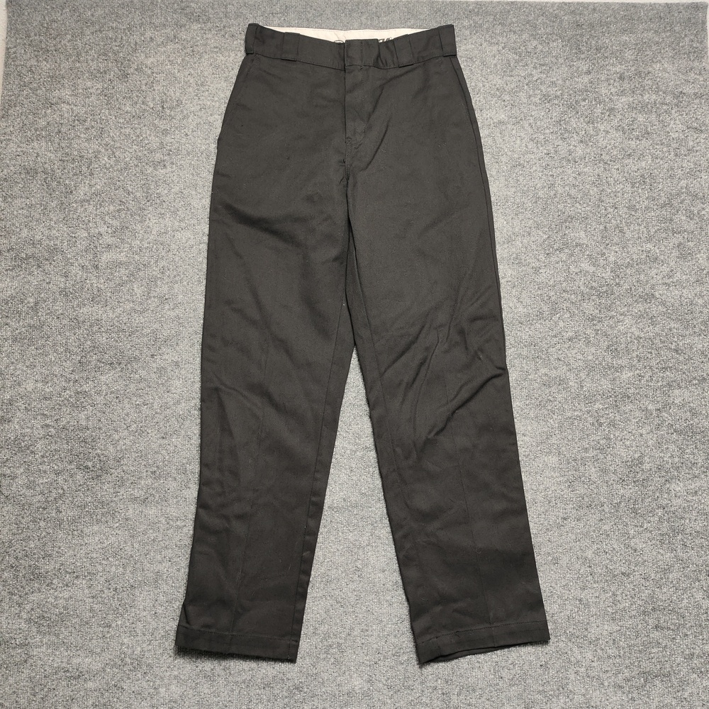 Dickies 874 Work Pants Mens 34x28 Black Original Fit Chino Straight Leg Workwear